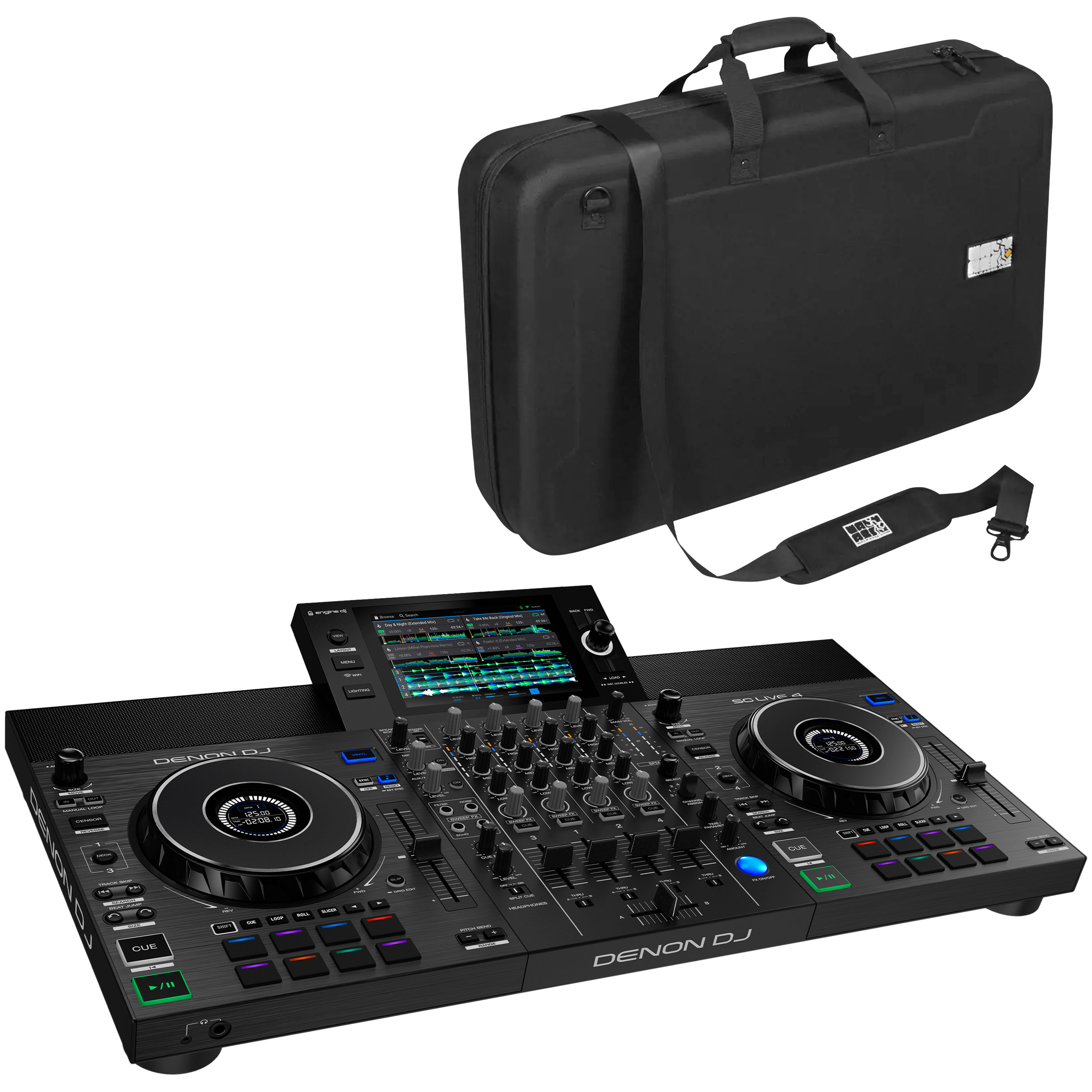 Denon DJ SC Live 4 + Eva Case SC Live 4 Backpack