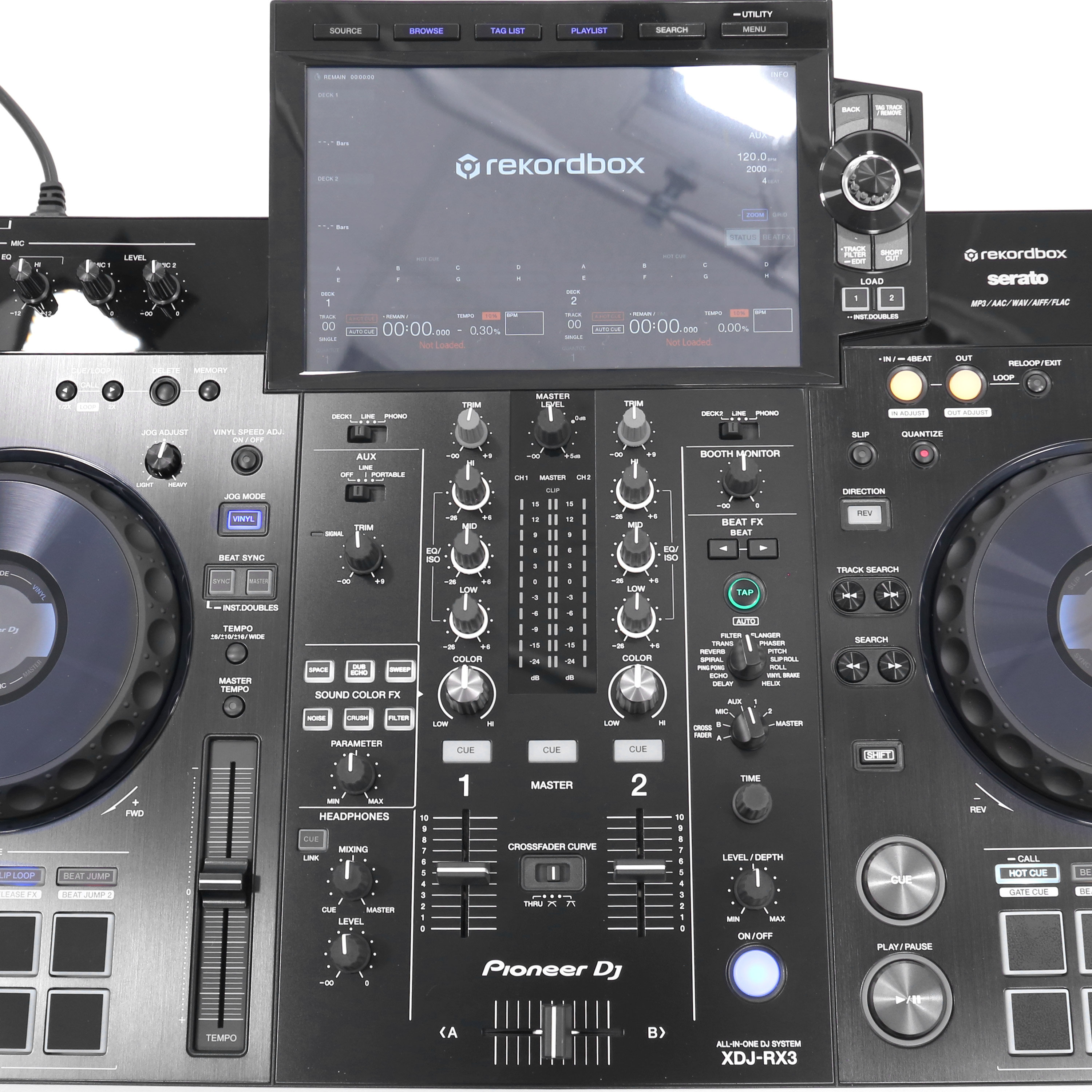 Pioneer DJ XDJ-RX3 + Table DJ Workstation Z Wheel Silver
