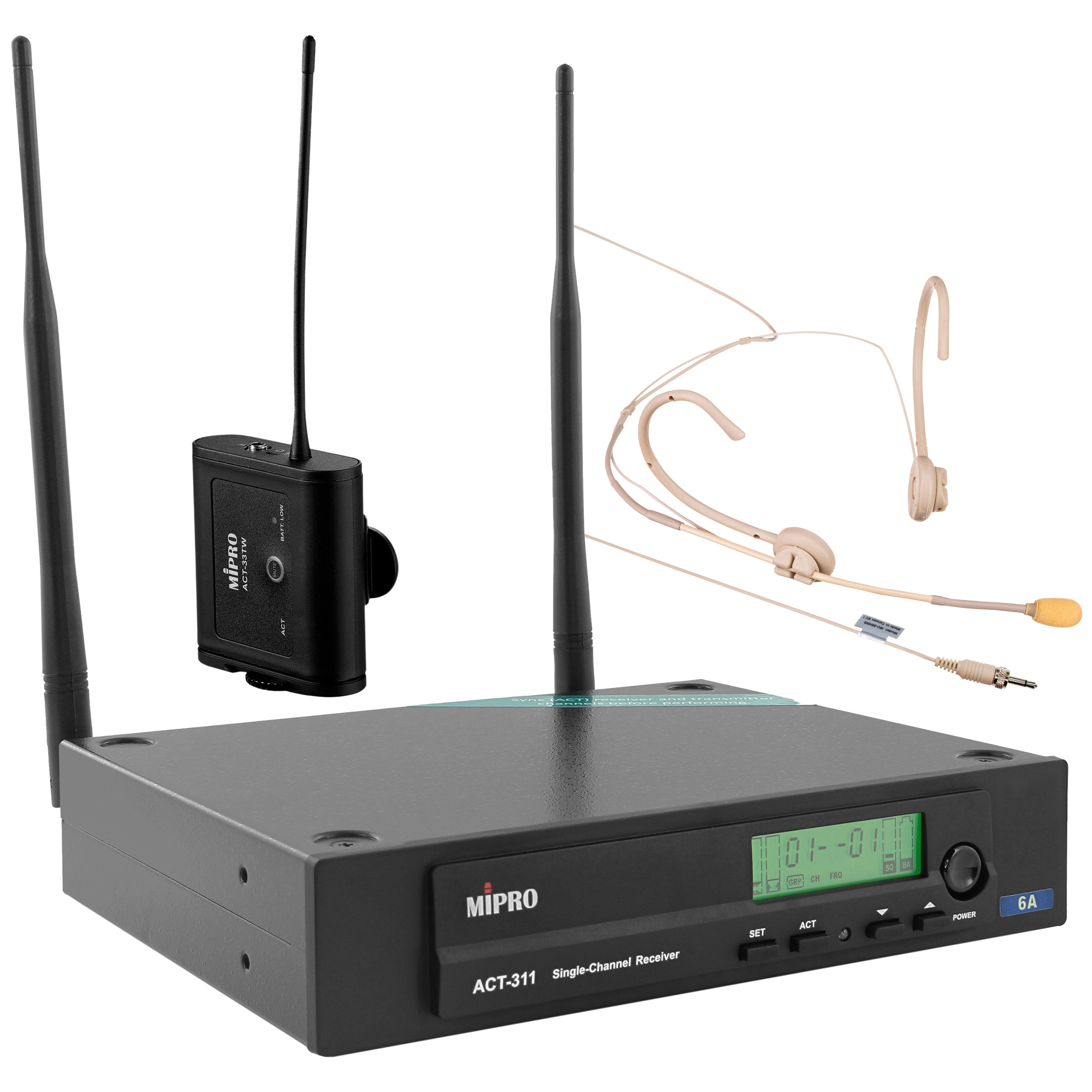 Mipro Pack ACT-311II Micro Serre-Tête MU-55 HN SP