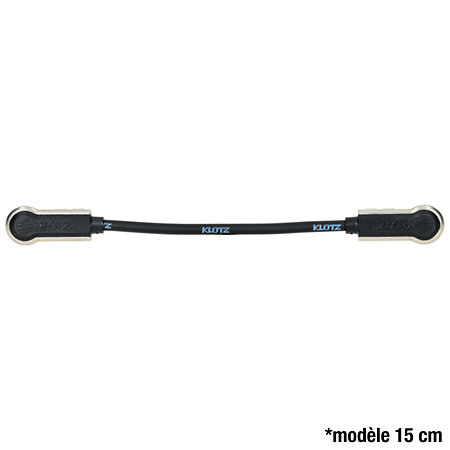 Câble PatchMaster Jacks mâles TS coudés 30 cm Klotz