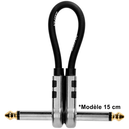 Câble PatchMaster Jacks mâles TS coudés 40 cm Klotz