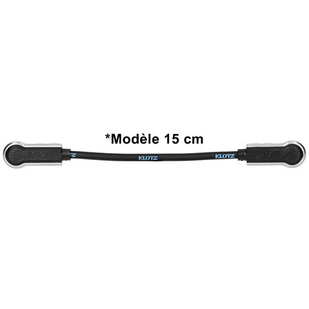 Câble PatchMaster Jacks mâles TS coudés 40 cm Klotz