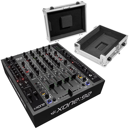 Pack Xone:92 mk2 + 12" Flight Case Silver Allen & Heath