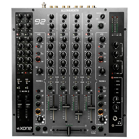 Pack Xone:92 mk2 + 12" Flight Case Silver Allen & Heath
