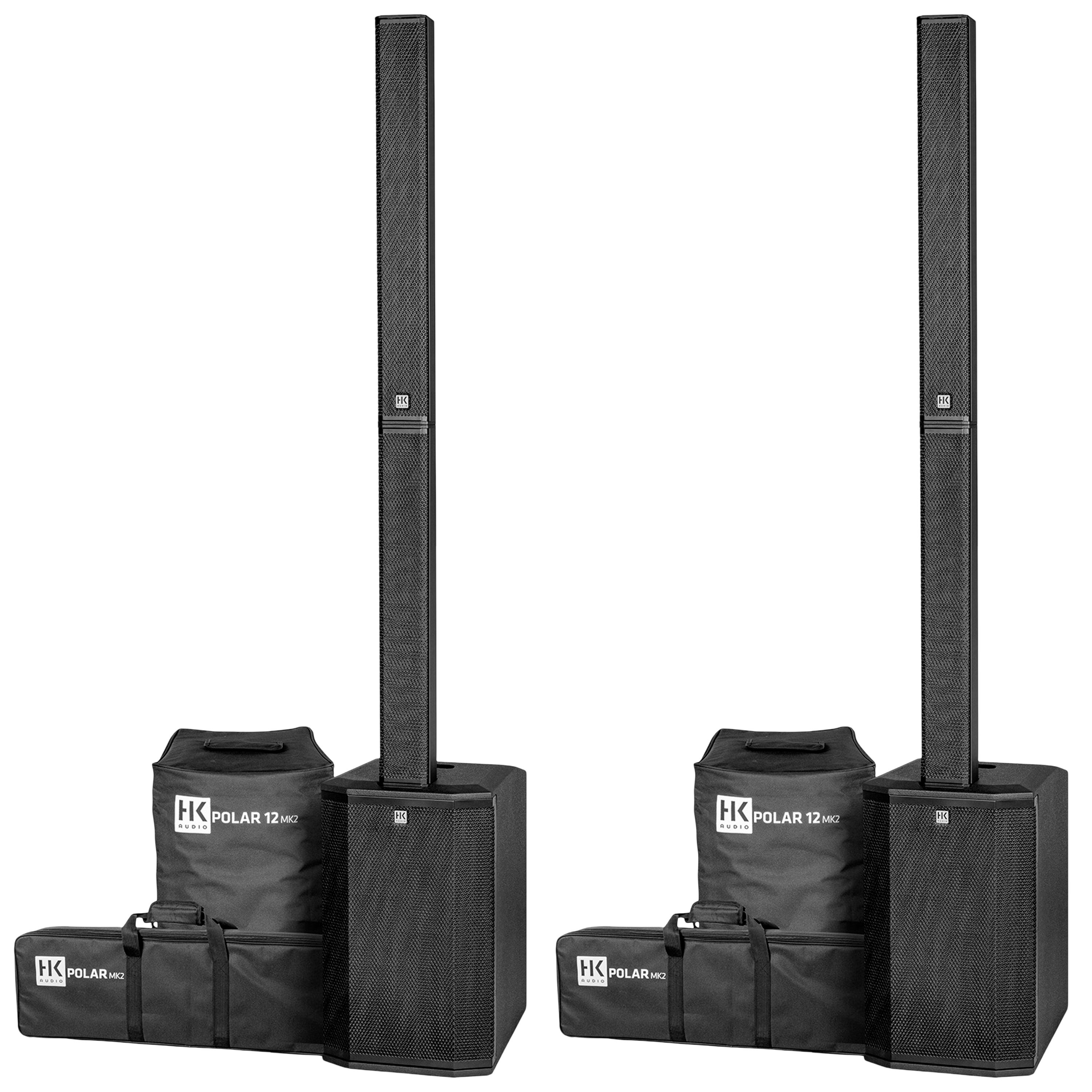 HK Audio Polar 12 Mk2 Black (la paire) + Housses