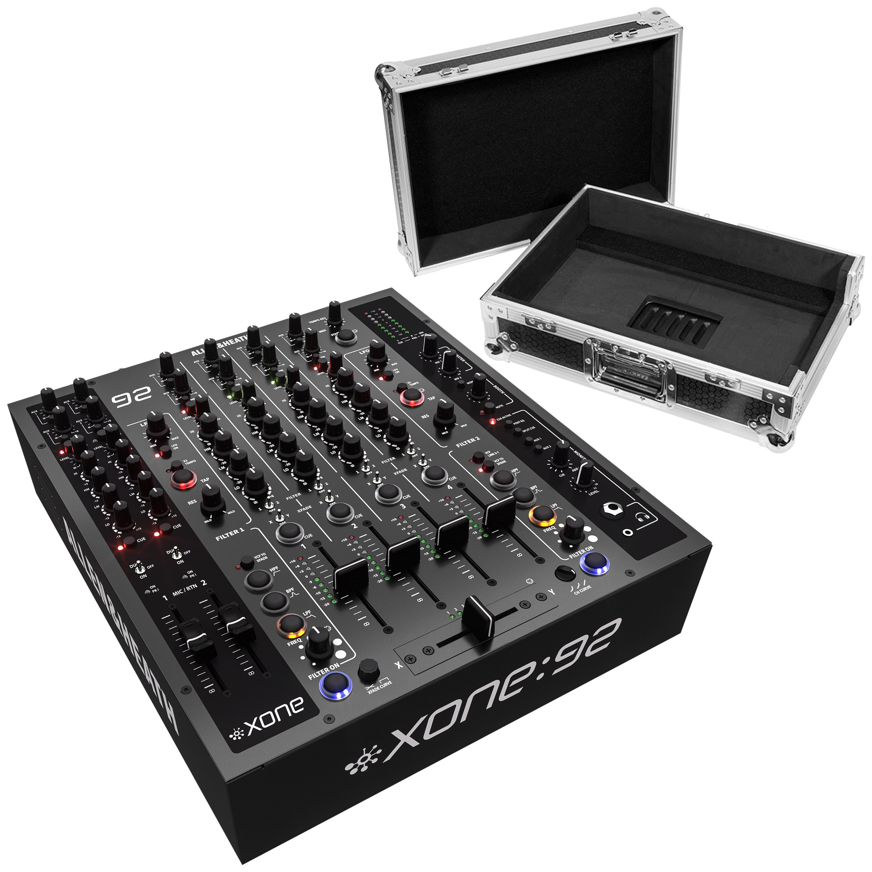 Allen & Heath Pack Xone:92 mk2 + 12" Flight Case Alvéolé