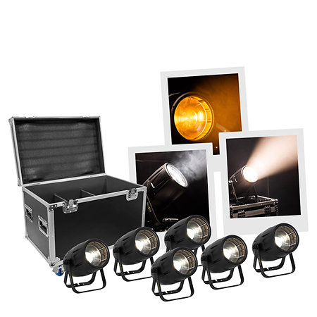 Pack IPAR400VW-Z x 6 + Flight case Evolite