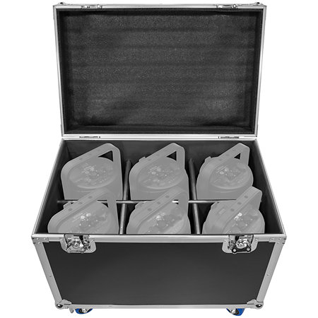 Pack IPAR740RGBW-Z x 6 +  Flight case Evolite