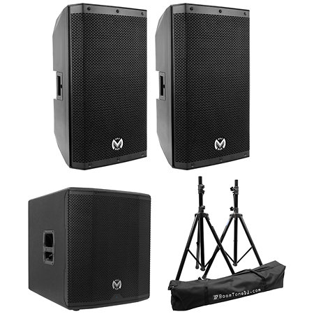 Pack AS 115(en paire) + AS 818 Sub + BoomTone DJ SV 200 II Mac Mah