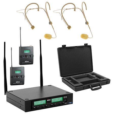 Pack Duo MU-210D + Récepteur + Duo ACT-32T Émetteur + Malette Mipro