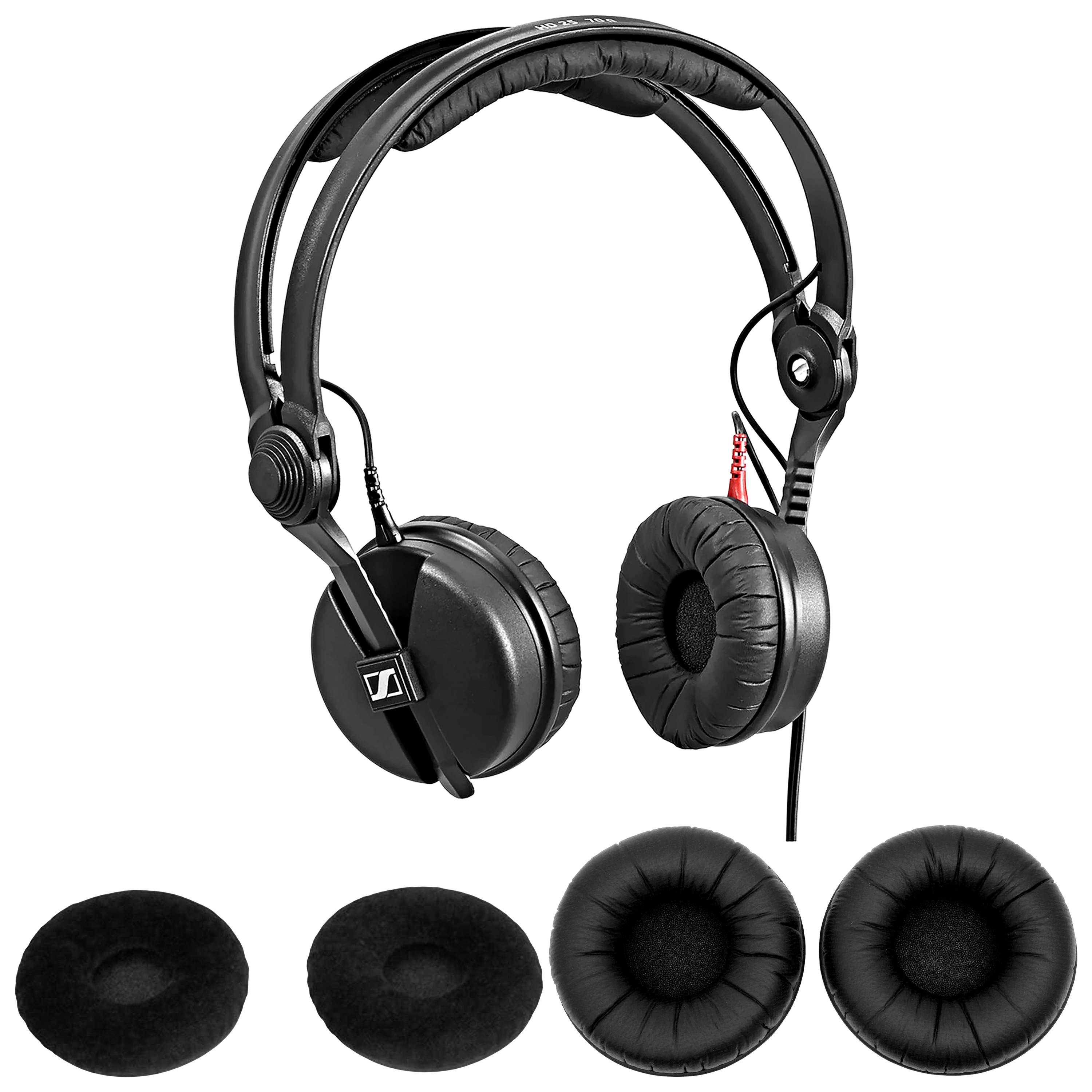 Sennheiser Pack HD 25 Plus + Ear Pads (Velour + Simili-cuir)