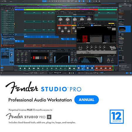 Fender Studio Pro 8 with 12M Pro+ Fender Studio