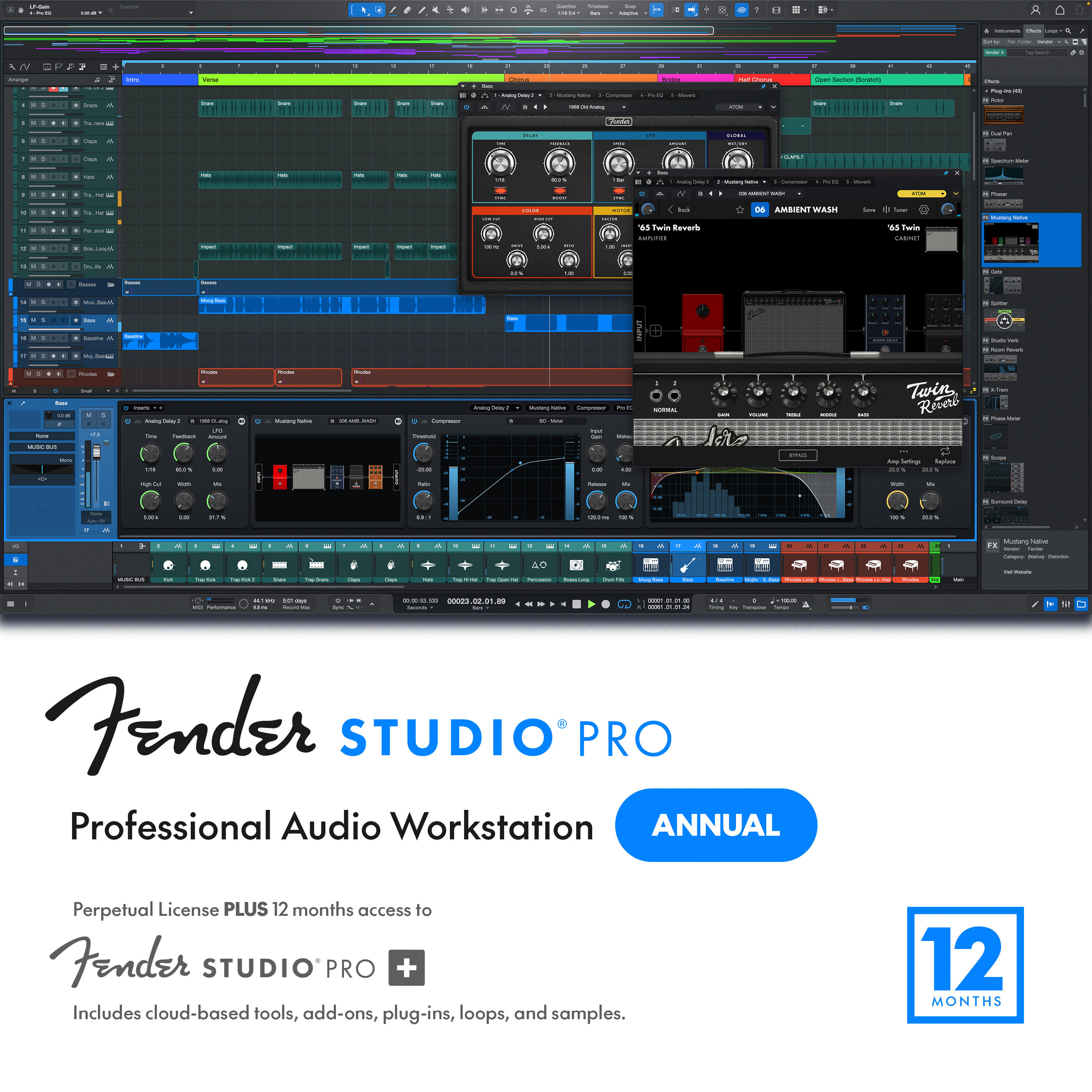 Fender Studio Fender Studio Pro 8 with 12M Pro+
