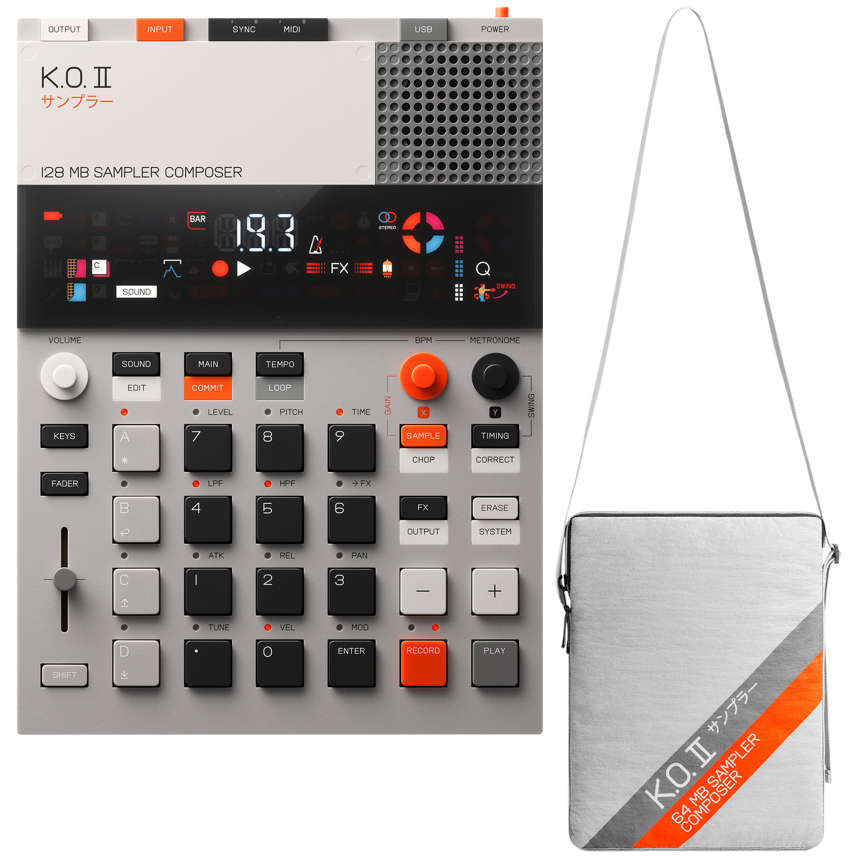 Teenage Engineering Pack EP-133 K.O. II 128MB + Soft Bag