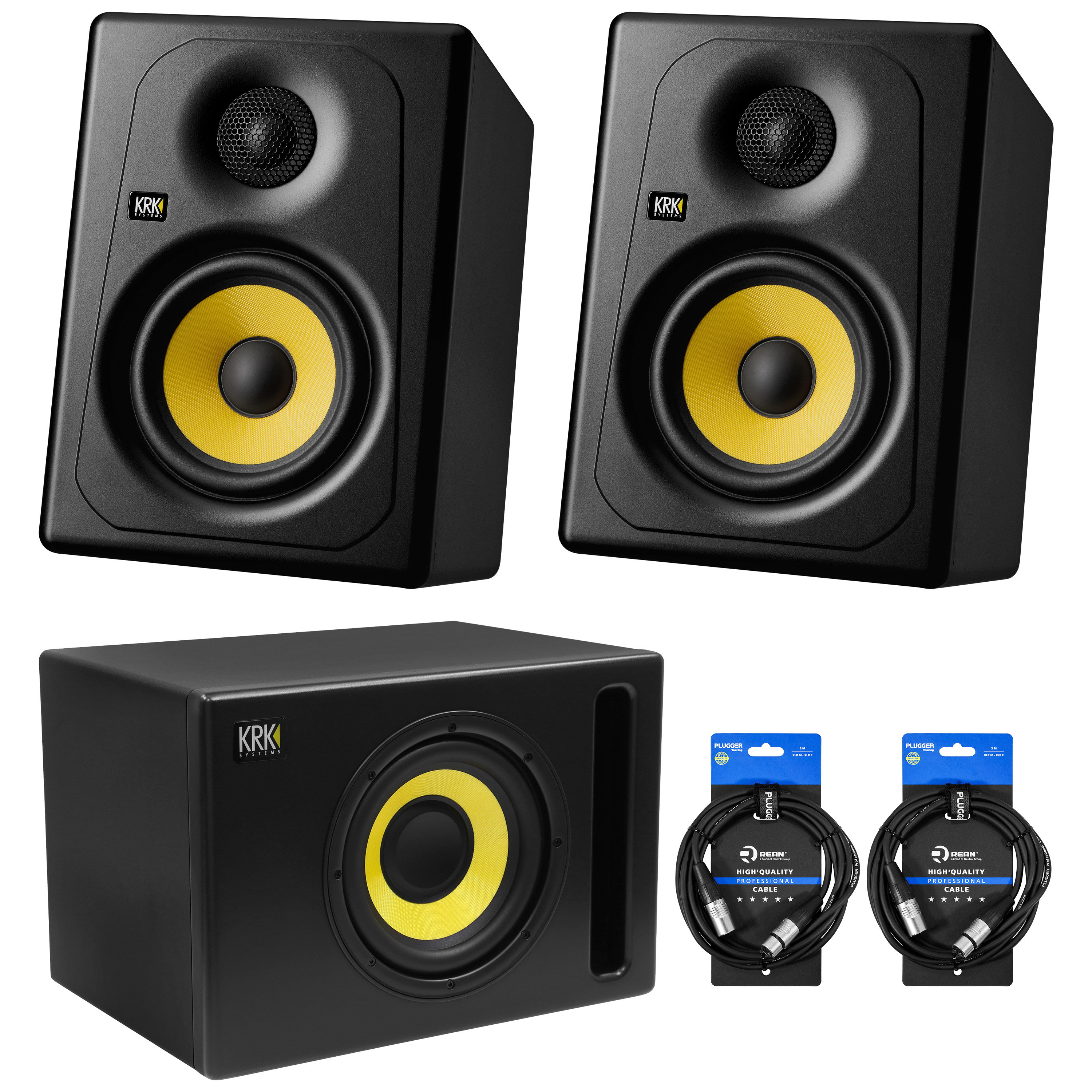 Krk Pack Kreate 5 + sub S8.4 + Câbles