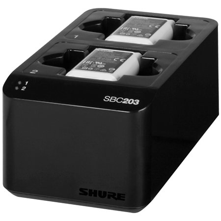 Pack 2 Batteries SB903 + Dock de Recharge Shure