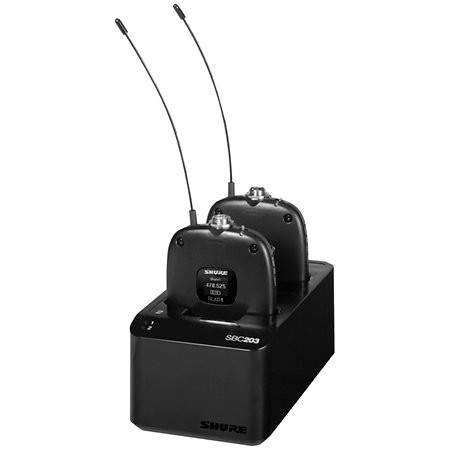 Pack 2 Batteries SB903 + Dock de Recharge Shure
