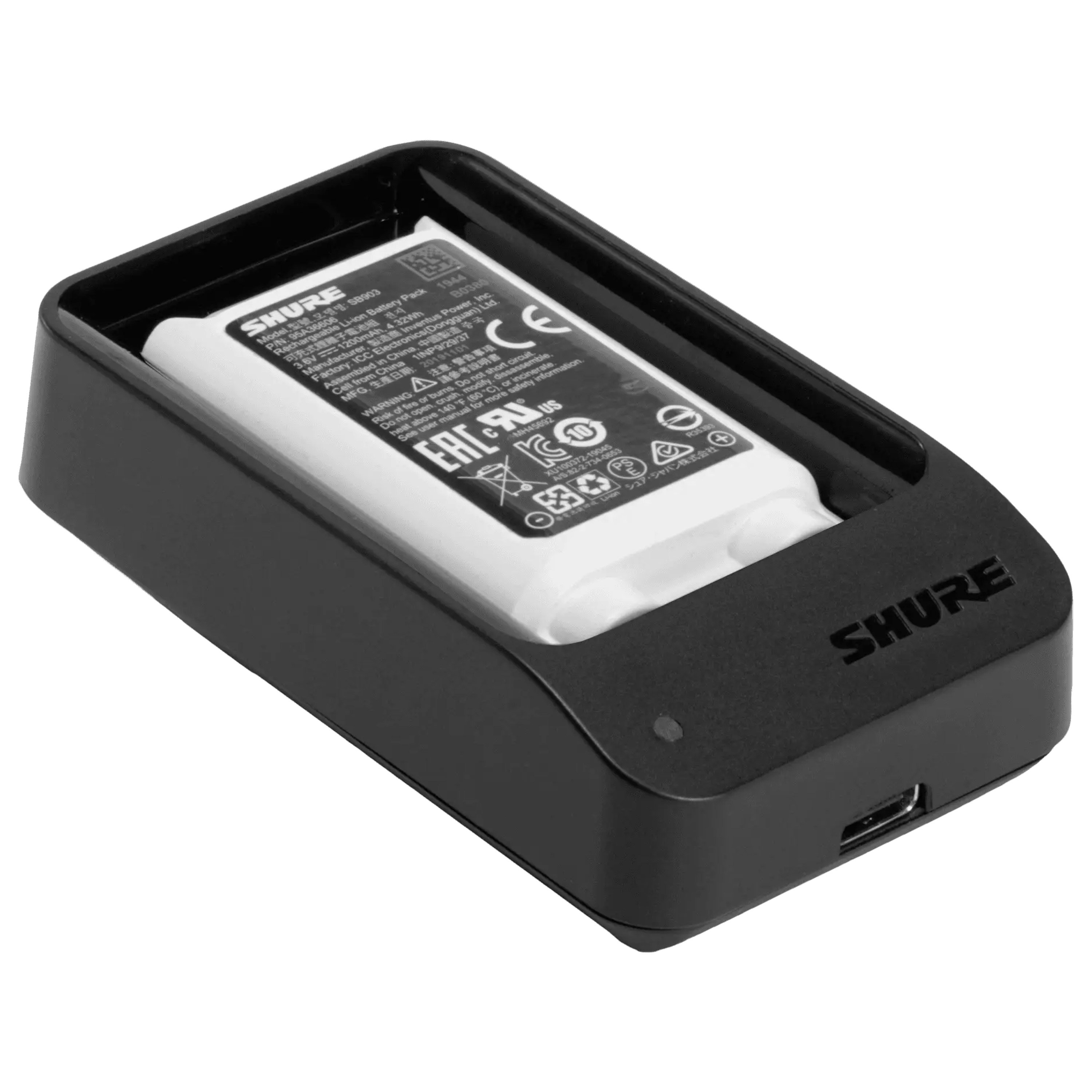Shure Pack Batterie SB903 + Dock de Charge