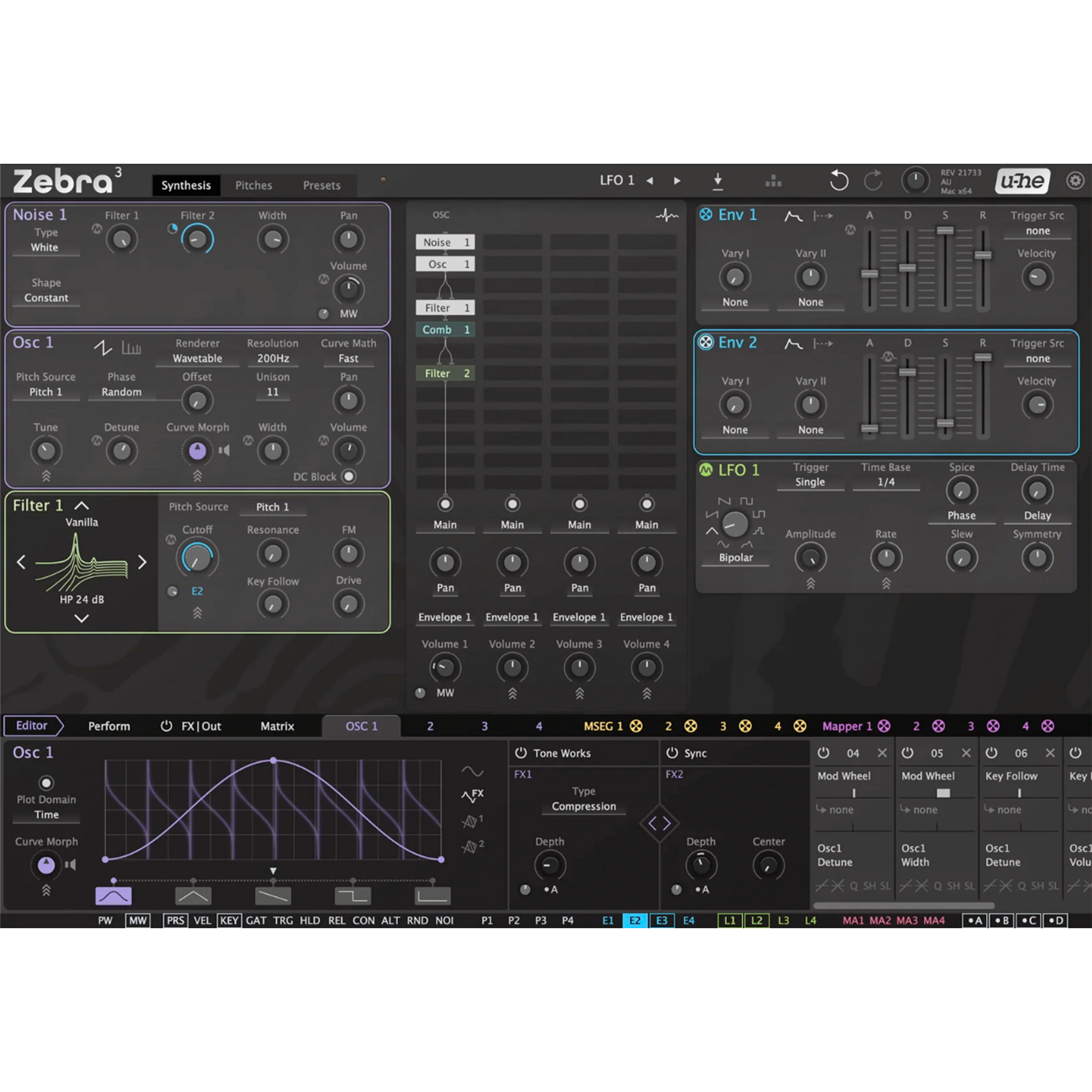 u-he Software Zebra 3 (licence)