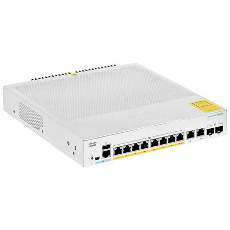 500995 - Switch 8 ports Gigabit POE préconfiguré (CBS350-8P-E-2G) MuxLab