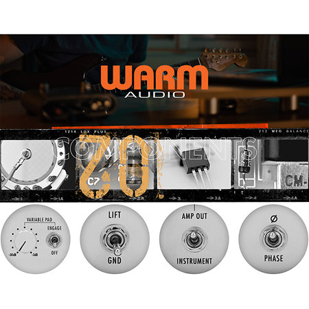 WA-DI-P2 Passive Stereo DI Box Warm Audio
