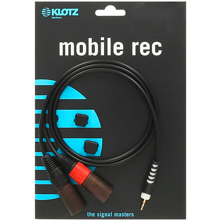 Câble mini jack vers 2x XLR mâles, 1m Klotz