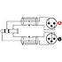Câble mini jack vers 2x XLR mâles, 1m Klotz