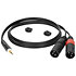 Câble mini jack vers 2x XLR mâles, 3m Klotz