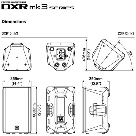 Pack DXR12 MK3 (la paire) Yamaha