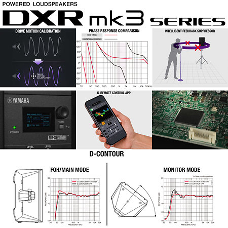 Pack DXR10 MK3 (la paire) + 2 Pieds Yamaha