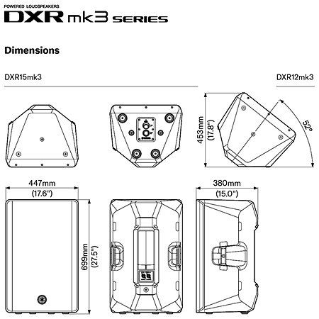Pack DXR15 MK3 (la paire) + 2 Pieds Yamaha