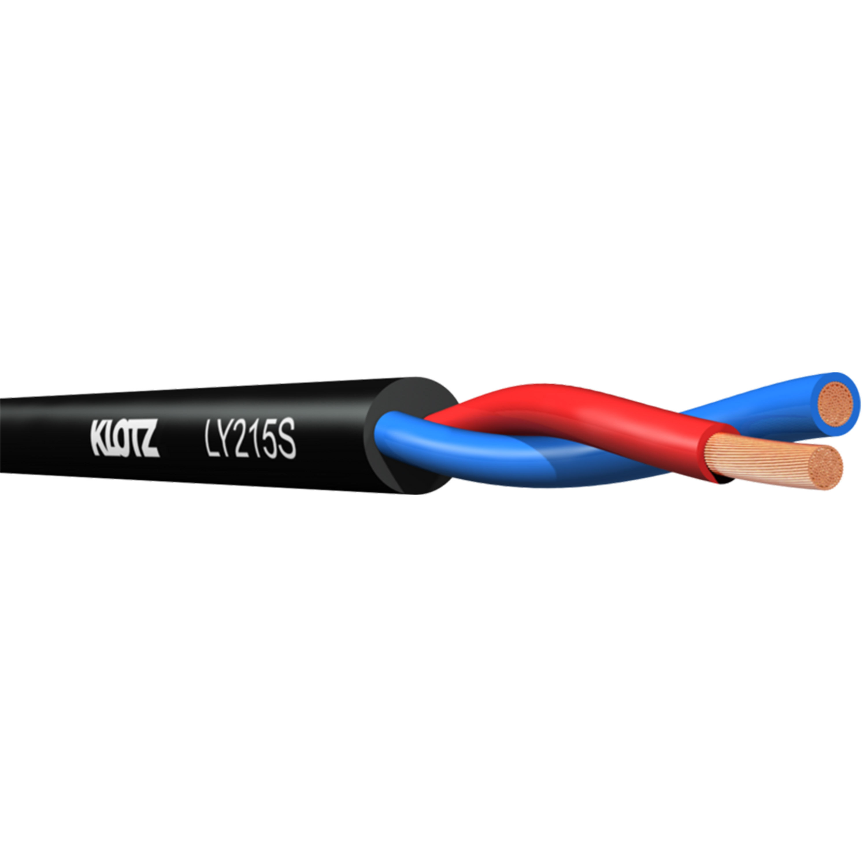 Klotz Câble HP 2x1.5mm2, bobine de 100m