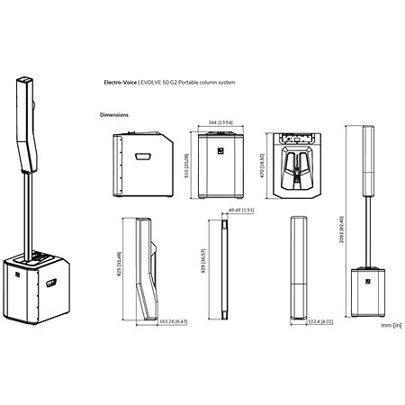 EVOLVE 50 G2 White Electro-Voice