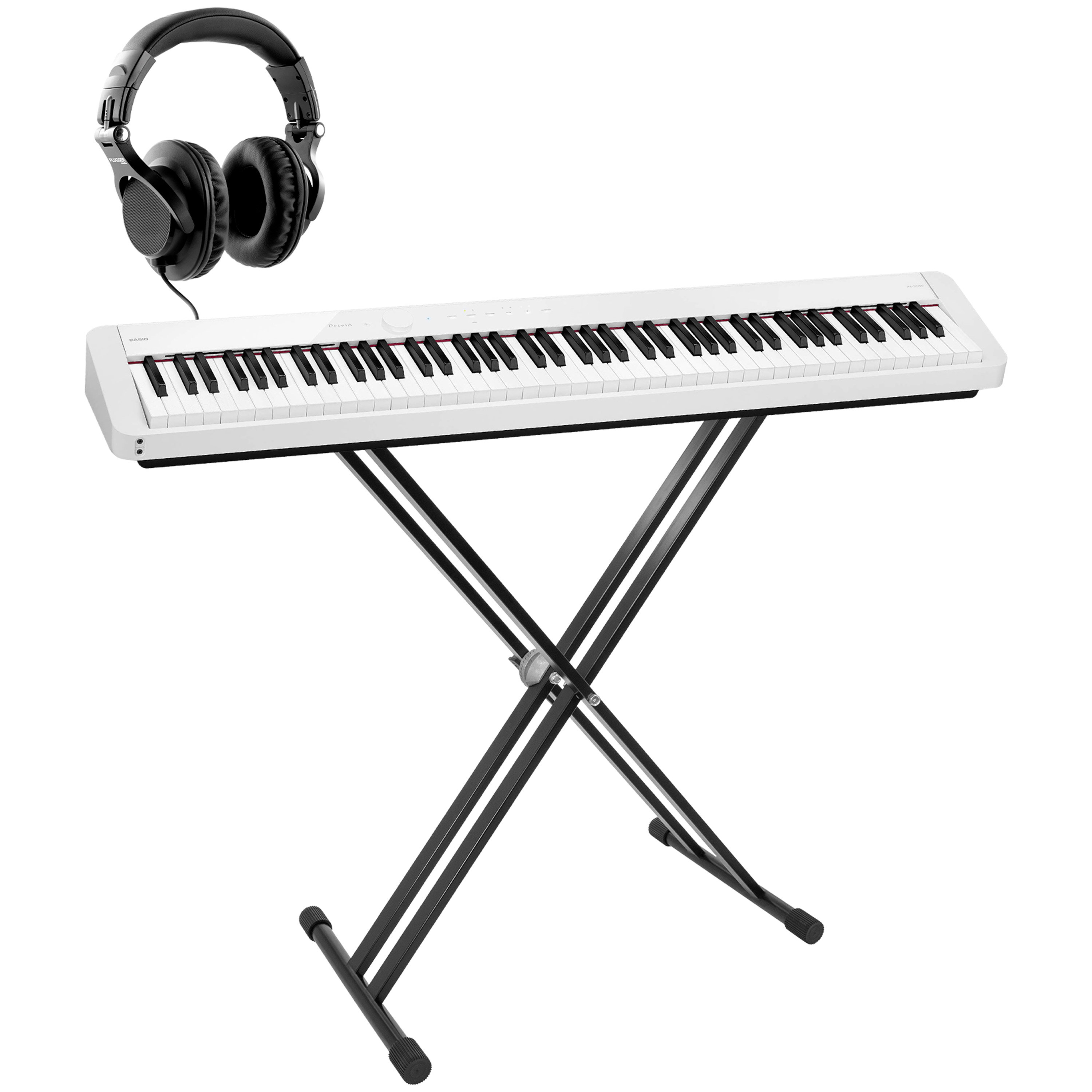 Casio Pack PX-S1100 WE Privia White + casque + stand