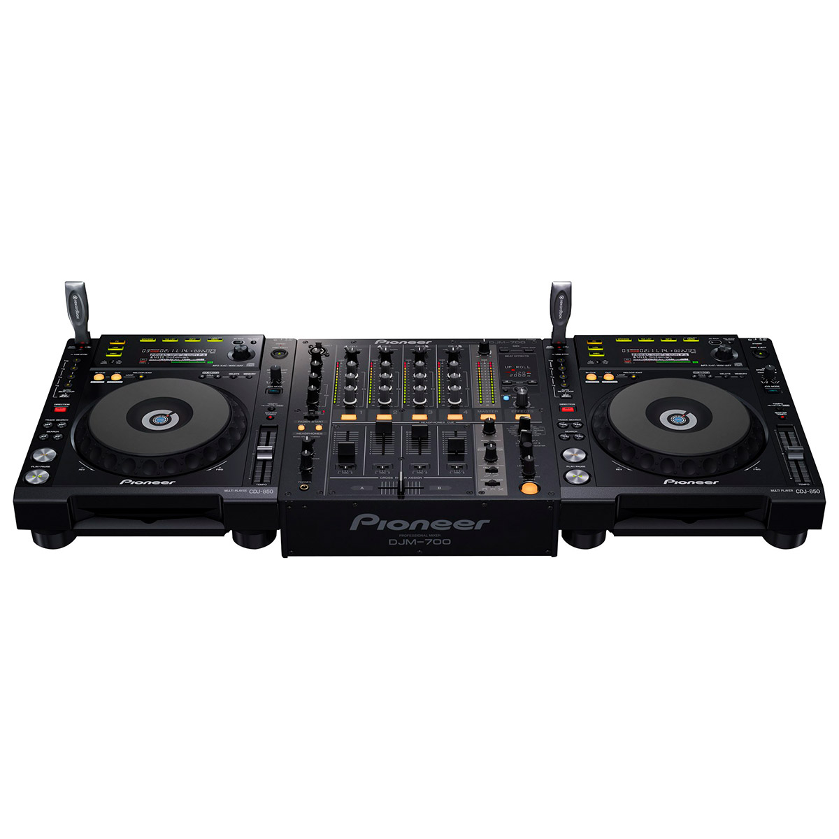 Pioneer CDJ-850k 2台セット 14年製 デッキセーバーカバー付き - CDJ