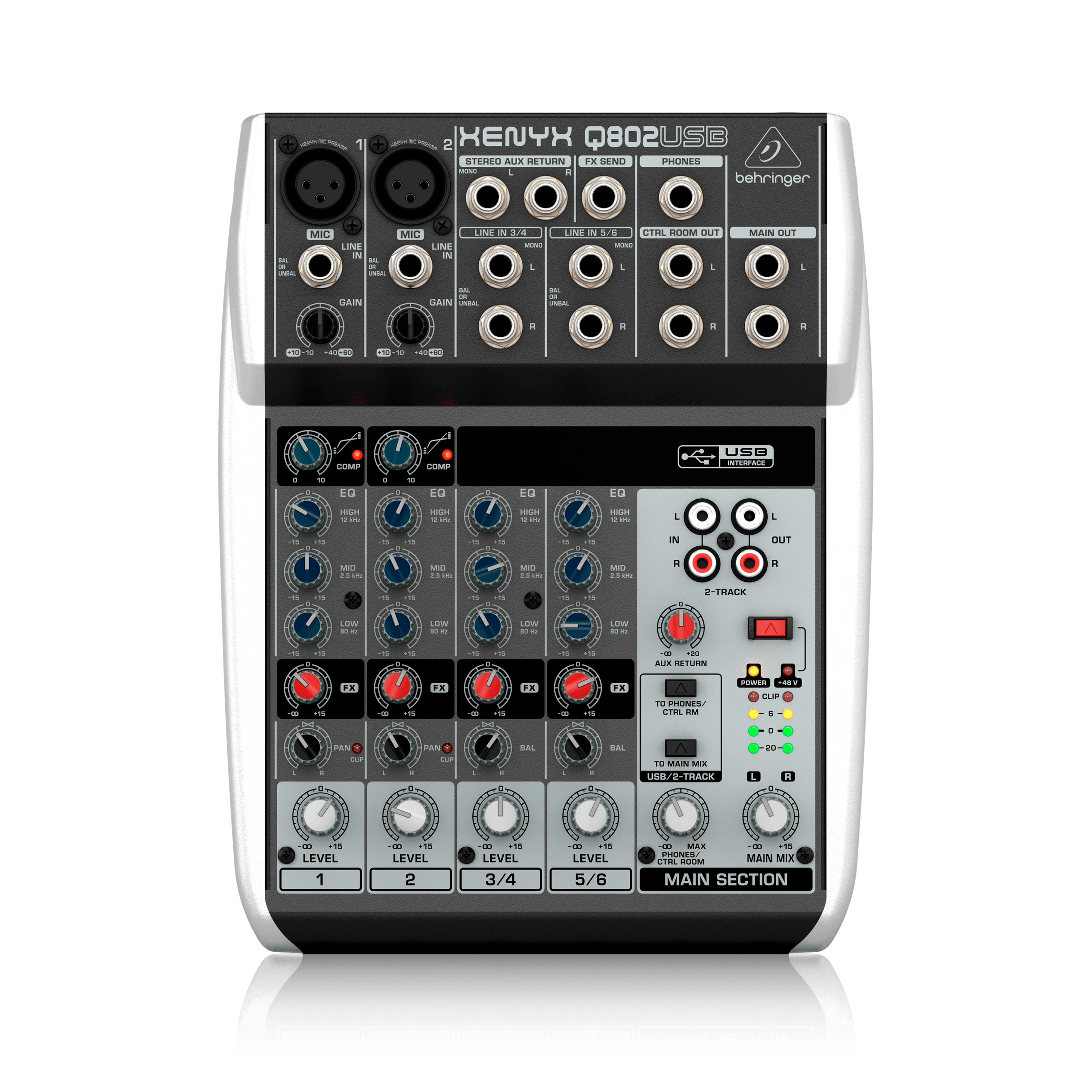 behringer xenyx q802 usb setup