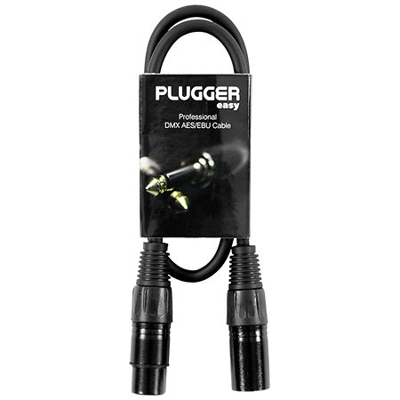 Câble DMX XLR Femelle 3b - XLR Mâle 3b 0m60 Easy Plugger
