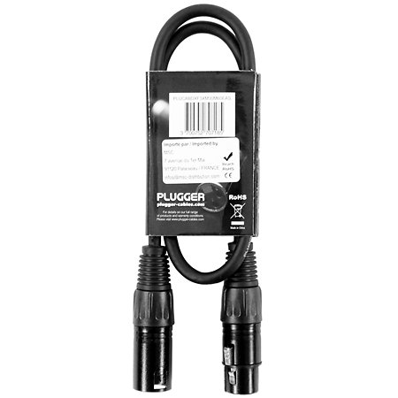 Câble DMX XLR Femelle 3b - XLR Mâle 3b 0m60 Easy Plugger