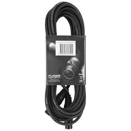 Câble DMX XLR Femelle 3b - XLR Mâle 3b 6m Easy Plugger