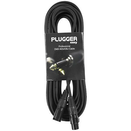 Câble DMX XLR Femelle 3b - XLR Mâle 3b 10m Easy Plugger