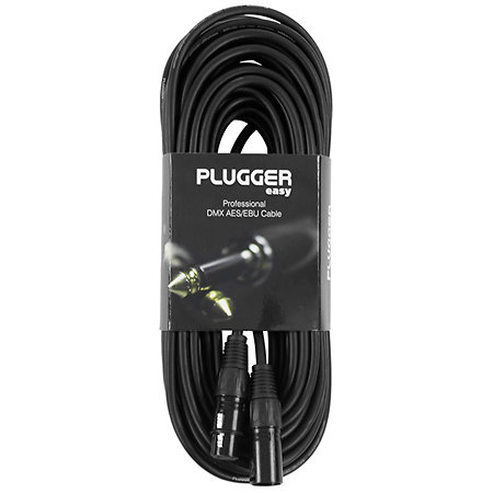 Câble DMX XLR Femelle 3b - XLR Mâle 3b 15m Easy Plugger