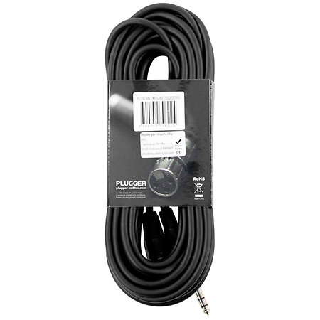 Câble XLR femelle 3b - Jack mâle stéréo 10m Easy Plugger