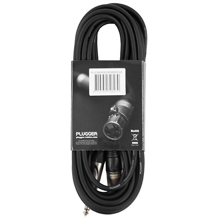 Câble XLR mâle 3b - Jack mâle stéréo 6m Easy Plugger