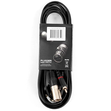 Câble Bretelle XLR Mâle 3b - RCA Mâle 3m Easy Plugger