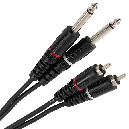 Câble Bretelle RCA Mâle - Jack Mâle Mono 3m Easy Plugger