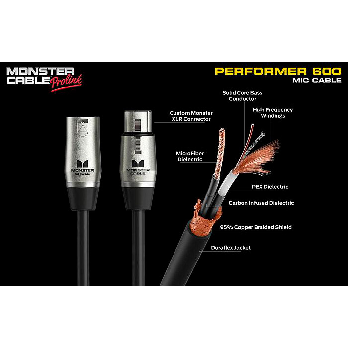 音響効果のある-Monster PERFORMER 600 MIC P600-M-20 MONSTER