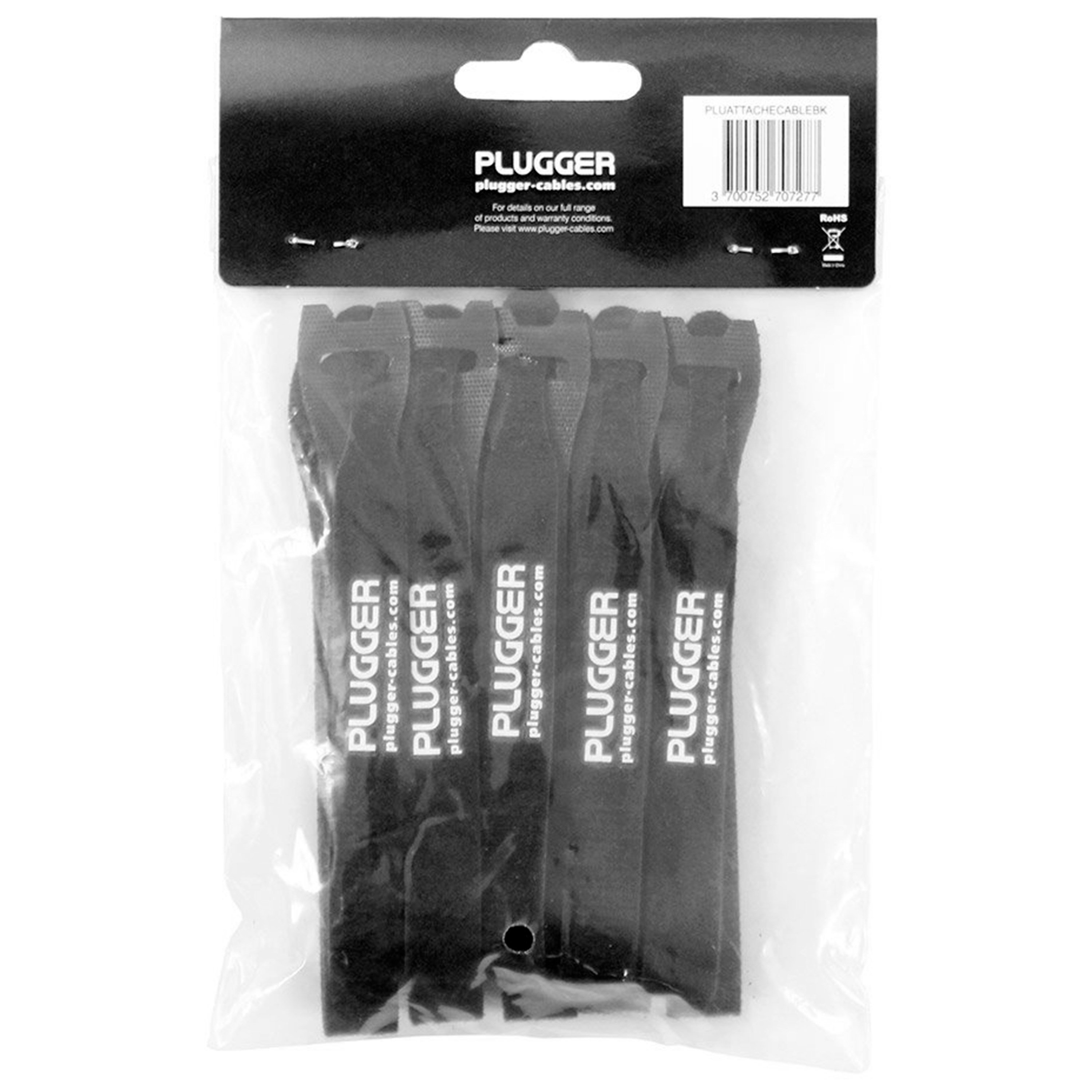 Plugger Attaches câbles Noir Pack de 10