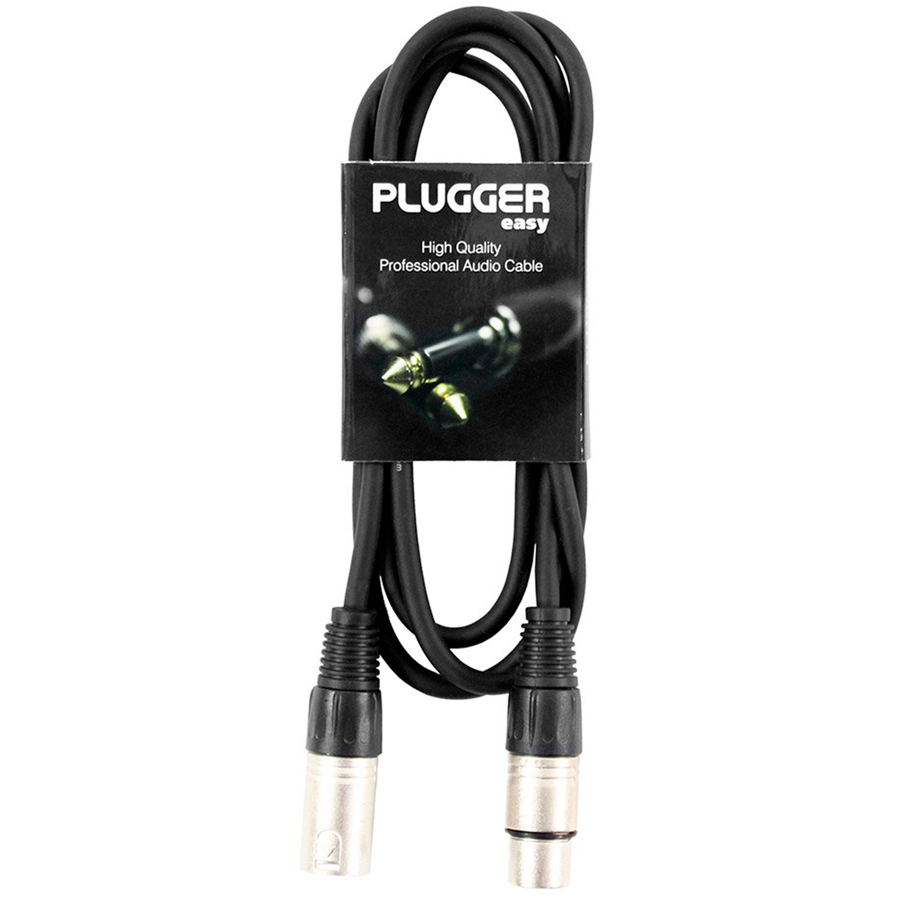Plugger Câble XLR femelle 3b - XLR mâle 3b 1,50m Easy