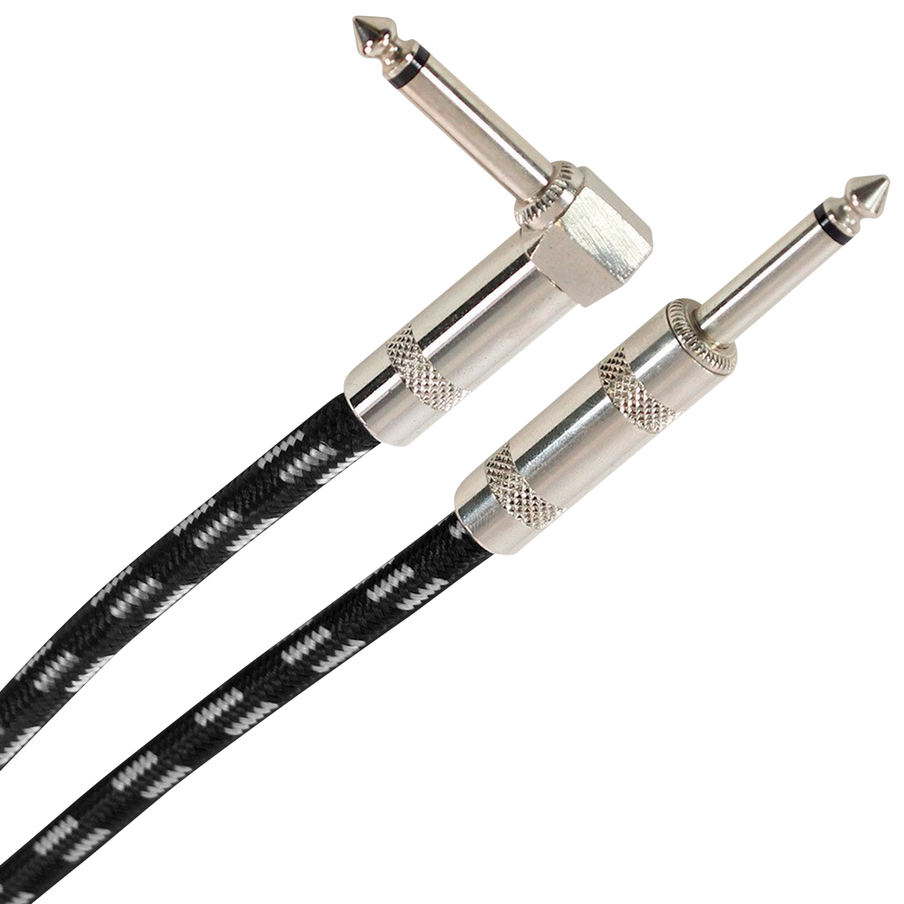 Plugger Câble Tweed Jack Mâle Mono - Jack Mâle Mono Coudé 3m Easy