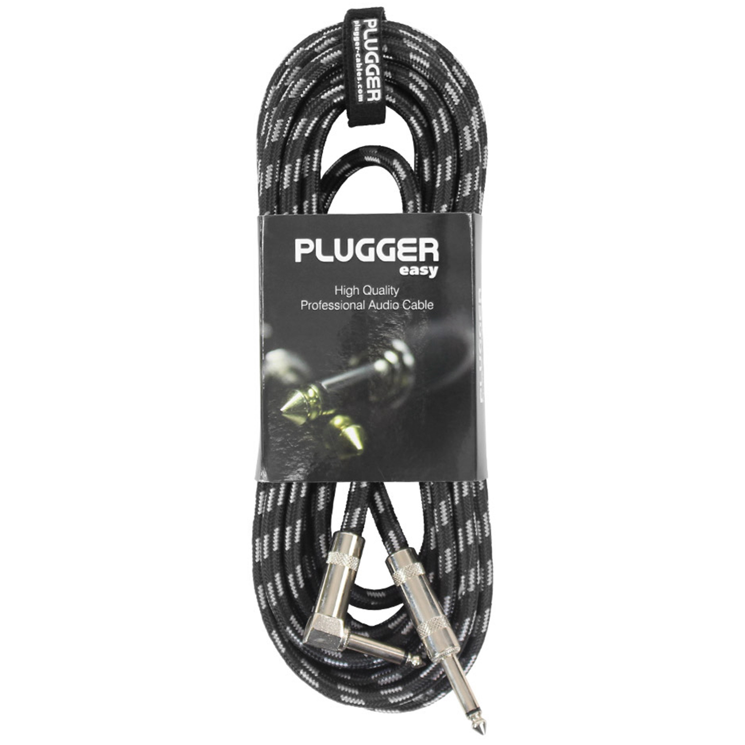 Plugger Câble Tweed Jack Mâle Mono - Jack Mâle Mono Coudé 6m Easy